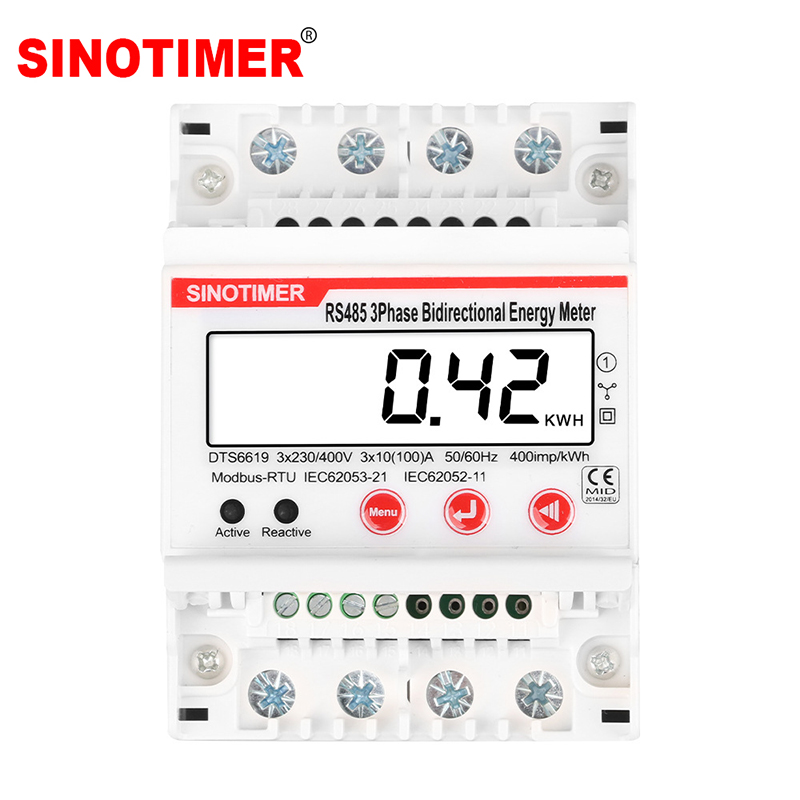 Energy Meter Bidirectional - 3-фазный двунаправленный счетчик энергии 4P RS485