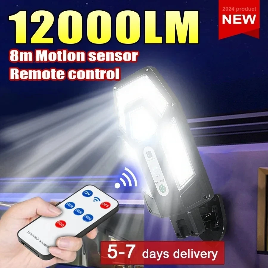 Waterproof Junction Box Solar - Мощный солнечный настенный светильник 12000LM с