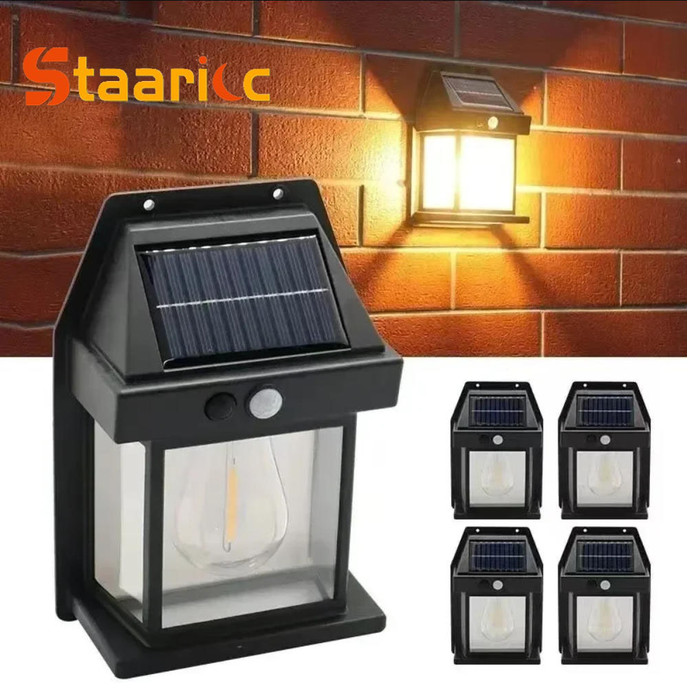 Waterproof Junction Box Solar - Уличный солнечный настенный светильник с датчиком