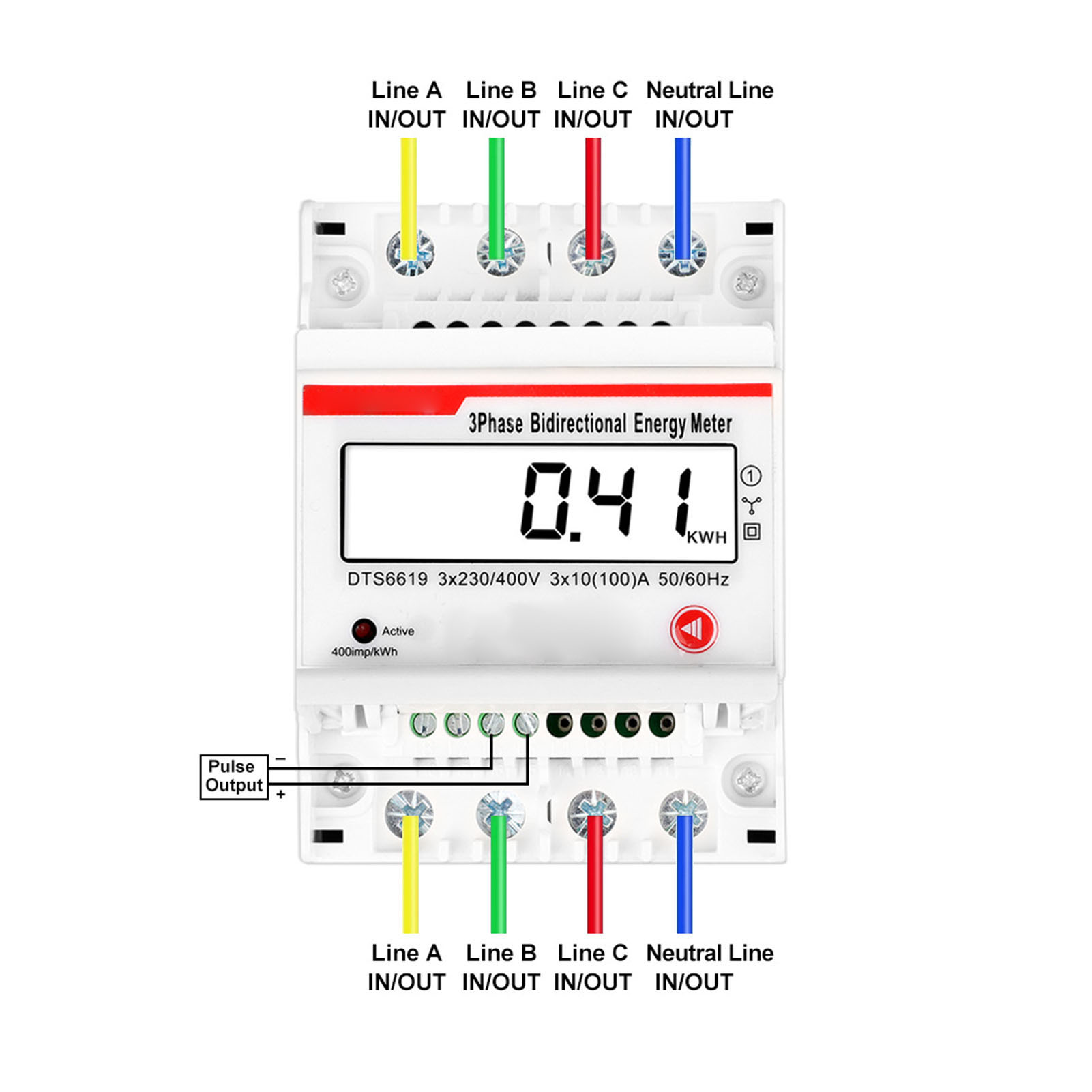 Трехфазный четырехпроводной сч – обзор и цена Energy Meter Bidirectional