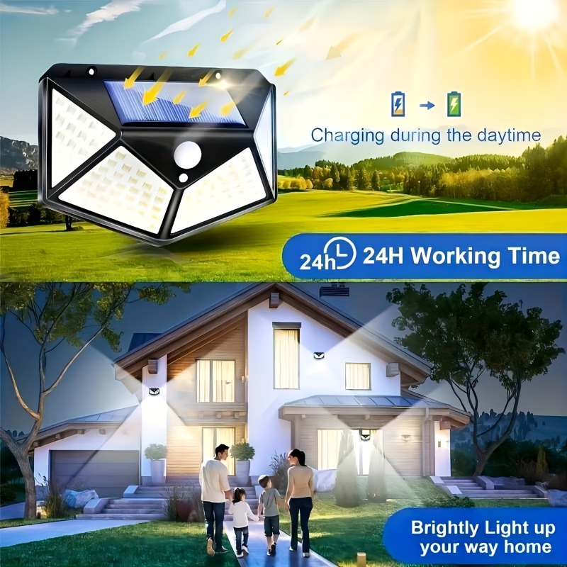 1~8 шт. 100 светодиодных солне – обзор и цена Waterproof Junction Box Solar