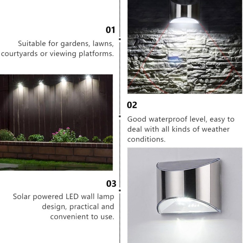 2 шт. солнечный садовый светил – обзор и цена Waterproof Junction Box Solar
